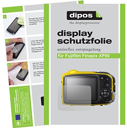dipos I 6x Screen Protector matte compatible with Fujifilm Finepix XP80 Protection Films