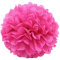 JZK 10 Stück 25cm Fuchsie Pompons aus Seidenpapier Pompom pom poms pon pon Dekorationszubehör für Hochzeit, Geburtstag, Taufe, Kommunion, hängende Dekoration für Mädchenzimmer und Party