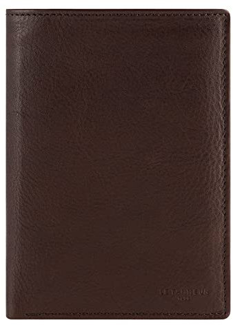 Le Tanneur, grand portefeuille vertical, en cuir huilé, Gary, homme, 3 poches plates, 2 poches ID, poche monnaie zippée, 2 poches billets, 8 compartiments cartes, accessoire métallique finition argent