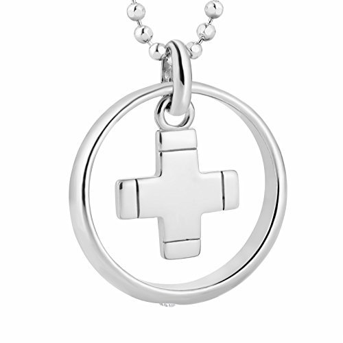 Collier Pour Enfants Avec Pendentif Croix En Argent 925 Pour Filles Et Garçons