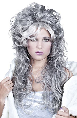 Boland 86044 Erwachsenenperücke Ice Queen, grau, One Size