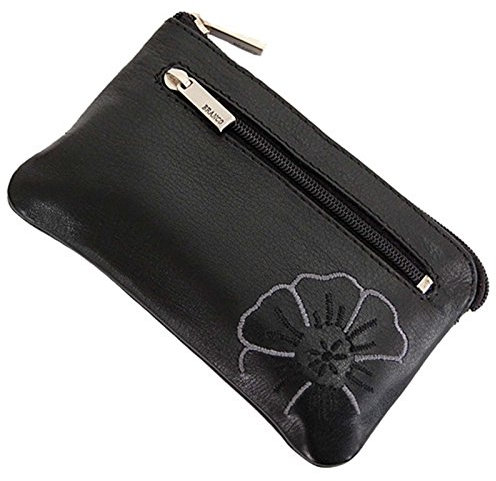 GoBago Leder Schlüsseltasche Schlüsseletui Schlüsselmappe Schlüssel Etui (Schwarz)