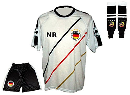 Deutschland Trikot Winner Hose Stutzen mit Wunschname Nummer Kinder Grösse 146