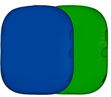 Manfrotto Chromakey Falthintergrund Doppelseitig Blau/Grün 150X180cm