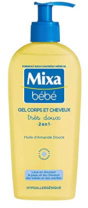 MIXA BEBE Gel 2 en 1 Cheveux et Corps 250 ml
