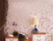 HANMERO High-grade Flocking Victorian Damask/embossed Wallpaper Rolls (Pink & Gray)