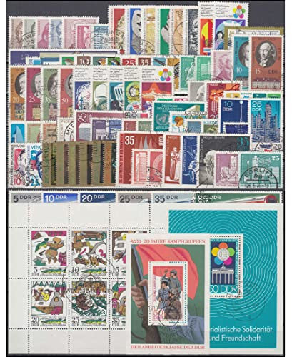 Goldhahn DDR Jahrgang 1973 gestempelt komplett Briefmarken für Sammler