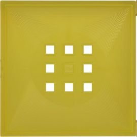DEKAFORM Designer Regaltür als Facheinsatz ca. 33,6cm x 33,6cm * Gelb (transparent)