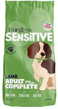 Burgess Sensitive Dry Dog Food Lamb, 12.5 kg (Pack of 1)