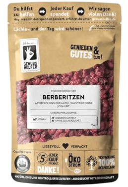 Bremer Gewürzhandel Berberitzen, getrocknet, sauer, sehr vitaminhaltig, für Quark, Müsli, Joghurt oder orientalische Reisgerichte, 100g