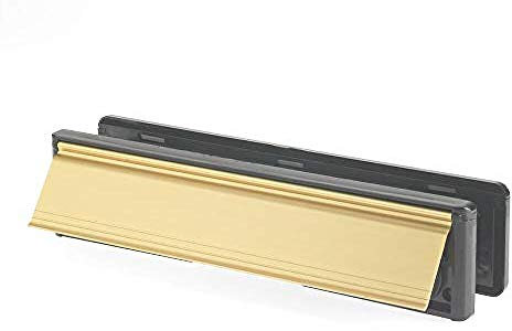 Yale YLP44-06/34-B Letterplate/Letterbox, Gold, 300 mm, Fits 38-78 mm doors