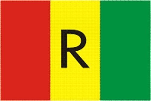 U24 Motorradflagge Ruanda alt Fahne Flagge 20 x 30 cm