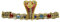 W WIDMANN MILANO Party Fashion 05906 - Deluxe Stirnband ägyptische Schlange, mit Edelsteinen, Damen, Gold, Einheitsgröße, Accessoire, Kostüm, Karneval, Mottoparty