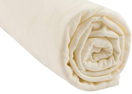 Spannbettlaken, 90 x 140 cm, 100% Bio-Baumwolle, Kinderbett, Ecru, Natur, weich & rutschfest, dehnbar & atmungsaktiv, gesunder Schlaf, Marke Easy Dort | GOTS und Oeko-Tex Zertifiziert