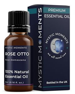 Mystic Moments | Rose Otto ätherisches Öl 5ml - Naturalöl für Diffusoren, Aromatherapie und Massage -Mischungen veganer GVO frei