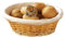 Premier Housewares Wicker Bread Basket with Cream Fabric Lining, 10 x 25 x 25 cm - Natural, Beige
