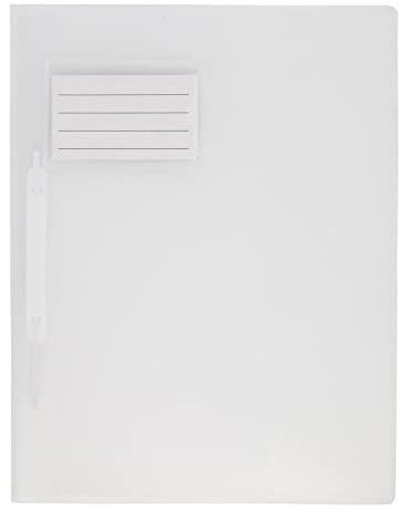 Idena 307851 - Schnellhefter für DIN A4, mit Überbreite, aus Polypropylen, transparent, 1 Stück