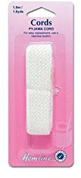 Rayon Pyjama Cord - White