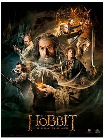 The Hobbit Desolation of Smaug Masterdruck, 30x40
