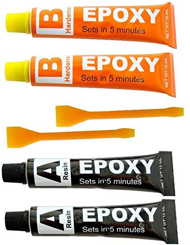 Kit di colla epossidica, 2 pz, per riparazioni di metallo, ceramica, gomma, vetro, plastica