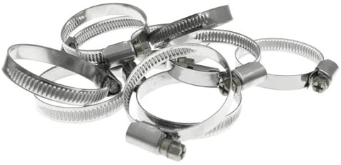 10 x Stainless Steel Hose Clips Pipe Clamps - Choose Size - Jubilee Type 10-16mm Size