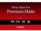 Canon Fotopapier PM-101 Premium matt - DIN A2, 20 Blatt (210 g/qm) für Tintenstrahldrucker 2511819