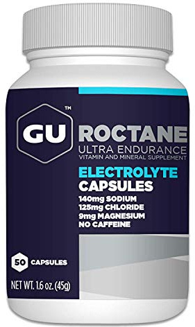 GU Energy Roctane Ultra Endurance Electrolyte Capsules,Informed Choice, Energy for Before, During or After Any Workout, 50-Count Bottle