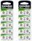 10 Camelion AG12 / LR43 /186 / 386 Knopfzelle Alkaline Alkali Batterie, 10-er Pack, Lange Haltbarkeit (Haltbarkeitsdatum markiert)