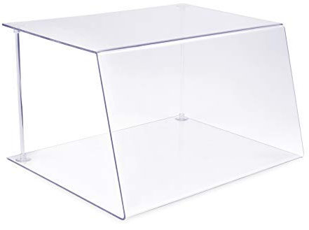 A+H vitrine de Protection Alimentaire Type1 - vitrine comptoir - vitrine à pâtisseries gastronomique en PETG - comptoir de Vente et a gâteaux - Longueur 100 cm/épaisseur 5 mm