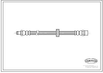 Corteco 19025852 Bremsschlauch vorne