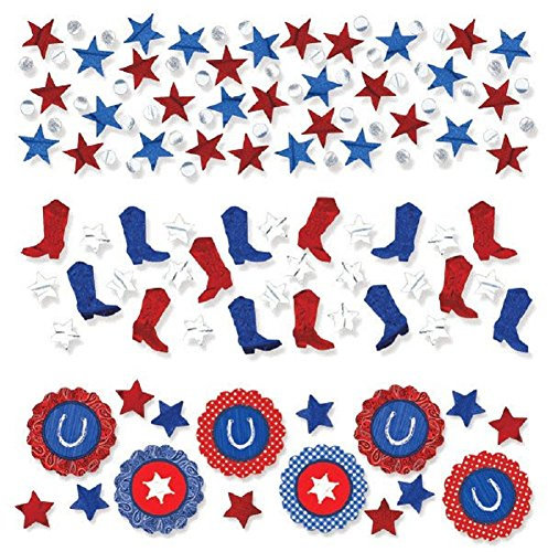 Amscan Western-Konfetti, 3 Designs