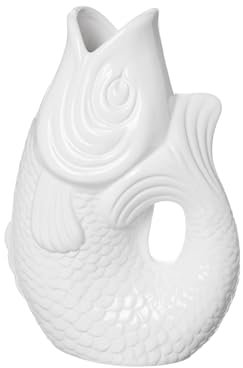 Gift Company Carafon Vase, faïence, Weiß, 25 cm