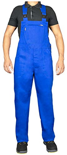 Uvex Eco 126 Herren-Arbeitshose - Blaue Männer-Latzhose 56