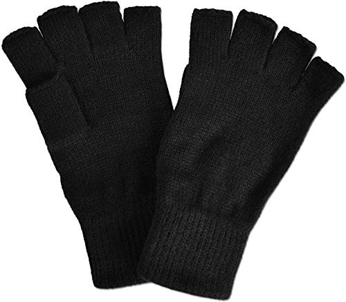 normani Halbfingerhandschuhe Strick für Damen und Herren