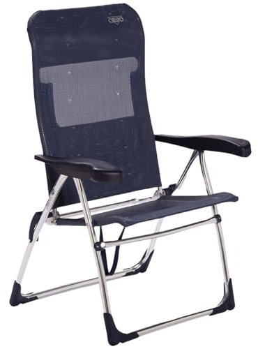 Crespo Silla Playa aluminio. Desmontable multifibra. Asiento Alto (Multifibra.)