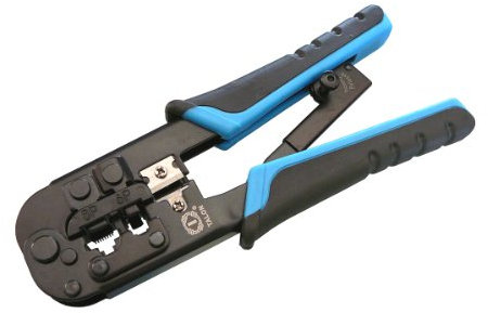 Kalea-INFORMATIQUE Pinza crimpatrice per Spine RJ45 / 8P8C - RJ12 / 6P6C - RJ11 / 6P4C - con Rack