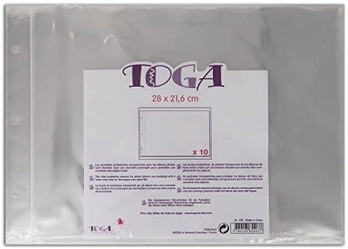 DRAEGER PARIS 1886 Toga al12e 10 Stück Laminierfolien für Album von Scrapbooking Kunststoff transparent 28 x 21,5 x 0,5 cm