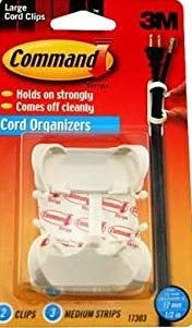 3M Cord Clips with Adhesive Strips - Large