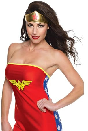 Rubie‘s Offizielles Wonder Woman Diadem für Erwachsene - Mehrfarbig Halloween
