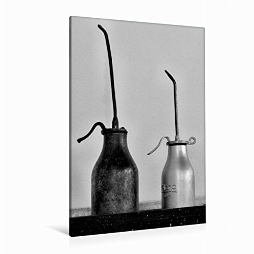 Premium Textil-Leinwand 80 x 120 cm Hoch-Format Stilleben auf Zeche Nachtigall | Wandbild, HD-Bild auf Keilrahmen, Fertigbild auf hochwertigem Vlies, Leinwanddruck von Michael Bücker