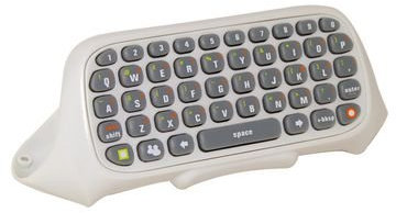 Xbox 360 Chatpad Keyboard Messenger Kit White Chat Pad