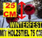 BTV 25 cm, Gartenkugel-Gartendeko Rosenkugel,Glas verspiegelt, handwerklich hergestellt,KOMPLETT MIT Holz-STIEL, gartendeko Kugel FROSTSICHER, LICHT- und WETTERFEST, groß,rote Rosenkugel Gartenkugeln