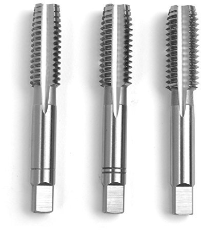 GSR Gewindebohrer|Vor-, Mittel- und Fertigschneider|BSW 1-8|3-tlg.|Gewindeschneider Satz|Handgewindebohrer Satz|DIN 2184-2|HSS-G