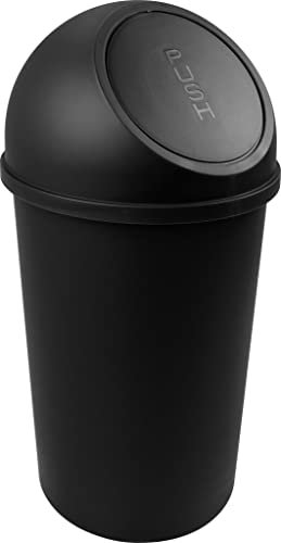 helit H2401295 - Push-Abfallbehälter „the flip“ 25L, schwarz