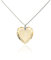 Damen Kette mit Swarovski Crystal Buchstaben Herzanhänger Gravur J filigrane schlichte dezente Halskette Herzkette für die Frau Freundin Schwester zum Valentinstag oder Geburtstagsgeschenk