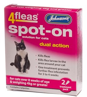 Johnson's 4Fleas Spot-On Dual Action Cat