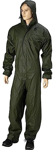 Schutz-Overall PU auf Polyester Trägergewebe - 150 g/m² - Oliv - Größe: L