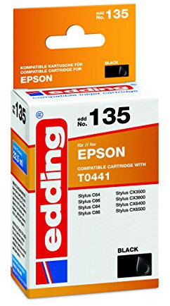 edding 18-135 Druckerpatrone EDD-135 Ersetzt: Epson T0441, Einzelpatrone, schwarz