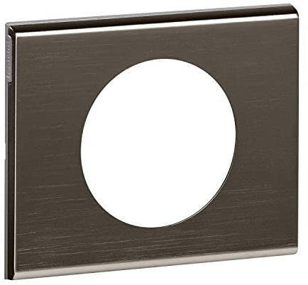 LEGRAND - Plaque Céliane - Plaque de Finition pour Prises et Interrupteurs Céliane - 1 Poste - Black Nickel