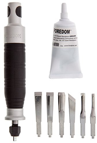 Tools & More FOREDOM H.50C HANDPIECE Power Chisel KIT with 6 CHISELS Wood Carving Woodworking (E 11) Model: